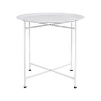 Ostaria Τραπεζάκι Μεταλλικό Λευκό -35479