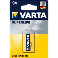 Varta Superlife 6F22 zinc carbon battery (blister) (VART16965)