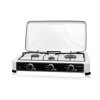 Lexical gas Stove 3 Burners White lgs-2813-1