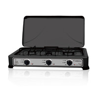 Lexical gas Stove 3 Burners Black lgs-2813-2