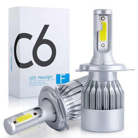 VenCore 3216-10005 - H8 - Ζεύγος Λαμπτήρων LED για Βάση H8 Κυρίως Φωτισμού Μονής Σκάλας Αυτοκινήτου η Μοτοσυκλέτας C6 7200 (3600+3600) Lumen 12-24 Volt Ψυχρό Λευκό 6000K