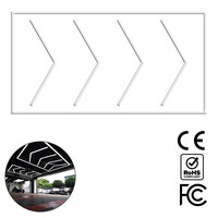 QuadraGlow - Διακοσμητικό LED Φωτιστικό Πάνελ Οροφής Πολυγωνικού Σχεδιασμού με Εσωτερικά Μοτίβα - 725W 110-240V - Μ489.7 x Π254.3 x Υ8cm - Ψυχρό Λευκό 6500K