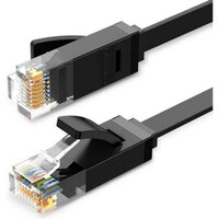 Ugreen Ethernet RJ45 Flat Network Cable Cat.6 UTP 10m Black (50178) (UGR50178)