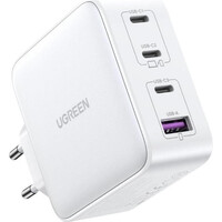 Ugreen Charger 15337 Nexode 3xUSB-C USB-A 3.0 PD3.0 QC4.0 GaN 100W white (15337) (UGR15337)