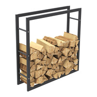 Μεταλλική Ξυλιέρα Τζακιού 100 x 25 x 100 cm Bakaji 02835838