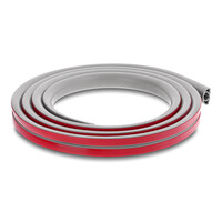 DELOCK κανάλι καλωδίων 20765 με αυτοκόλλητο, εύκαμπτο PVC, 20x10mm, 2m, γκρι