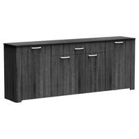 Μπουφές Kinley pakoworld σε ανθρακί-wenge απόχρωση 210x40x82εκ