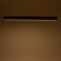 Φωτιστικό οροφής Rafmole pakoworld led μαύρο μέταλλο-ξύλο 120x7.5εκ