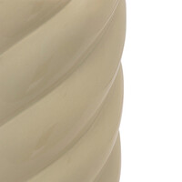 Βάζο Dermel pakoworld κεραμικό σε μπεζ απόχρωση Φ12x25εκ