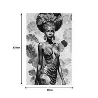 Πίνακας σε καμβά Georgina 3D Inart 80x3x120εκ