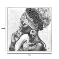 Πίνακας σε καμβά Jalo Ι 3D Inart με πλαίσιο 80x3.5x80εκ