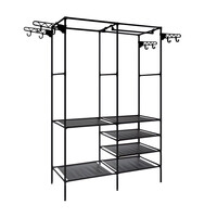 Μεταλλική Ανοιχτή Ντουλάπα με 6 Ράφια και 2 Ράγες 173 x 36 x 108 cm Ruhhy 22671