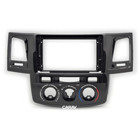 CARAV Industries Inc.  Πρόσοψη για τάμπλετ 9" Toyota Hilux 2005-2008 (Μαύρο γυαλιστερό) Manual A/C   22.1081