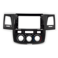 CARAV Industries Inc.  Πρόσοψη για τάμπλετ 9" Toyota Hilux '08-'15 (Μαύρο γυαλιστερό) Manual A/C   22.987