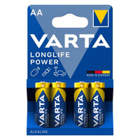 Varta Battery Alkaline AA LR06 1.5V 4τμχ (4906121414) (VART4906121414)
