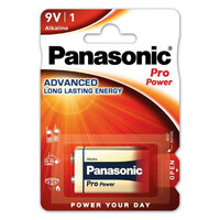 Panasonic Alkaline PRO Power 6LR61/9V (blister) (PAN15591)