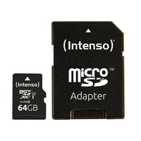 Intenso microSDXC Card 64GB Premium Class 10 U1 (3423490) (NSO3423490)