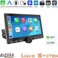 Bizzar 1din Deck Multimedia Deckless 11" με Carplay/androidauto Ca106w u-bz-Ca106w
