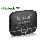 Alpine EZi-DAB-ONE Digital Radio (DAB/DAB+) Interface with music via aux-in