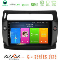 Bizzar c Series Lite 4core Android14 2+32gb  Citroen c4 2004-2010 Navigation Multimedia Tablet 9" (Μαύρο Χρώμα) u-c-Ct0812b