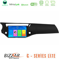 Bizzar c Series Lite 4core Android14 2+32gb  Citroen c3 2009-2016 Navigation Multimedia Tablet 9"    (Μαύρο Γυαλιστερό) u-c-Ct1948bl