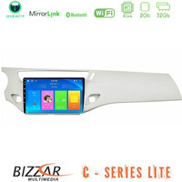 Bizzar c Series Lite 4core Android14 2+32gb  Citroen c3 2009-2016 Navigation Multimedia Tablet 9"    (Άσπρο) u-c-Ct1948wh