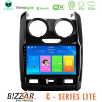 Bizzar c Series Lite 4core Android14 2+32gb  Dacia Duster 2014-2018 Navigation Multimedia Tablet 9" u-c-Dc0430