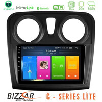 Bizzar c Series Lite 4core Android14 2+32gb  Dacia Sandero 2014-2020 Navigation Multimedia Tablet 9" u-c-Dc0621