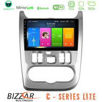 Bizzar c Series Lite 4core Android14 2+32gb  Dacia Duster/sandero/logan Navigation Multimedia Tablet 9" u-c-Dc0766