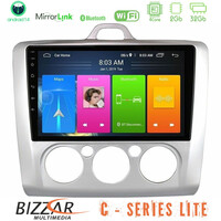 Bizzar c Series Lite 4core Android14 2+32gb  Ford Focus Manual ac Navigation Multimedia Tablet 9" u-c-Fd0041m