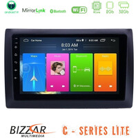 Bizzar c Series Lite 4core Android14 2+32gb  Fiat Stilo Navigation Multimedia Tablet 9" u-c-Ft0824