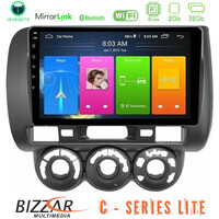 Bizzar c Series Lite 4core Android14 2+32gb  Honda Jazz 2002-2008 (Manual A/c) Navigation Multimedia Tablet 9" u-c-Hd0589