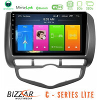 Bizzar c Series Lite 4core Android14 2+32gb  Honda Jazz 2002-2008 (Auto A/c) Navigation Multimedia Tablet 9" u-c-Hd0893