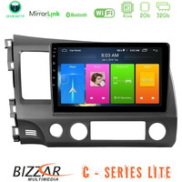 Bizzar c Series Lite 4core Android14 2+32gb  Honda Civic 2006-2011 Navigation Multimedia Tablet 9" u-c-Hd908