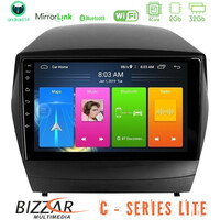 Bizzar c Series Lite 4core Android14 2+32gb  Hyundai Ix35 Auto a/c Navigation Multimedia Tablet 9" u-c-Hy0029