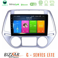 Bizzar c Series Lite 4core Android14 2+32gb  Hyundai i20 2012-2014 Navigation Multimedia Tablet 9" u-c-Hy0619