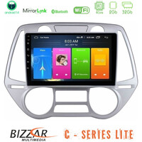Bizzar c Series Lite 4core Android14 2+32gb  Hyundai i20 2009-2012 Auto a/c Navigation Multimedia Tablet 9" u-c-Hy0709