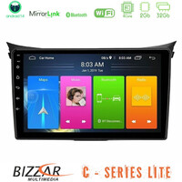 Bizzar c Series Lite 4core Android14 2+32gb  Hyundai i30 2012-2017 Navigation Multimedia Tablet 9" u-c-Hy0833
