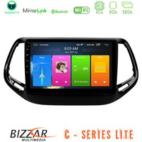 Bizzar c Series Lite 4core Android14 2+32gb  Jeep Compass 2017> Navigation Multimedia Tablet 10" u-c-Jp0143