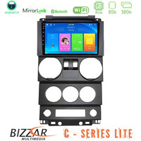 Bizzar c Series Lite 4core Android14 2+32gb  Jeep Wrangler 2door 2008-2010 Navigation Multimedia Tablet 9" u-c-Jp022n