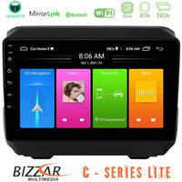 Bizzar c Series Lite 4core Android14 2+32gb  Jeep Wrangler 2018-> Navigation Multimedia Tablet 9" u-c-Jp0865