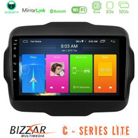 Bizzar c Series Lite 4core Android14 2+32gb  Jeep Renegade 2015-2019 Navigation Multimedia Tablet 9" u-c-Jp134