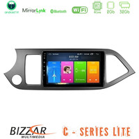 Bizzar c Series Lite 4core Android14 2+32gb  kia Picanto Navigation Multimedia Tablet 9" u-c-Ki0611