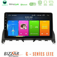 Bizzar c Series Lite 4core Android14 2+32gb  Mercedes c Class W204 Navigation Multimedia Tablet 9" u-c-Mb0842