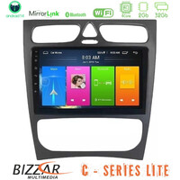 Bizzar c Series Lite 4core Android14 2+32gb  Mercedes c Class (W203) Navigation Multimedia Tablet 9" u-c-Mb0925