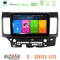 Bizzar c Series Lite 4core Android14 2+32gb  Mitsubishi Lancer 2008 – 2015 Navigation Multimedia Tablet 10" u-c-Mt232