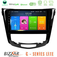 Bizzar c Series Lite 4core Android14 2+32gb  Nissan Qashqai j11 (Auto A/c) Navigation Multimedia Tablet 10" u-c-Ns0004a
