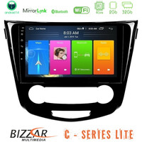 Bizzar c Series Lite 4core Android14 2+32gb  Nissan Qashqai j11 (Manual A/c) Navigation Multimedia Tablet 10" u-c-Ns0004m