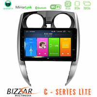 Bizzar c Series Lite 4core Android14 2+32gb  Nissan Note 2013-2018 Navigation Multimedia Tablet 10" u-c-Ns0481