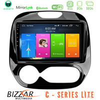 Bizzar c Series Lite 4core Android14 2+32gb     Renault Captur 2013-2019 (Facelift) Navigation Multimedia Tablet 9" u-c-Rn1982